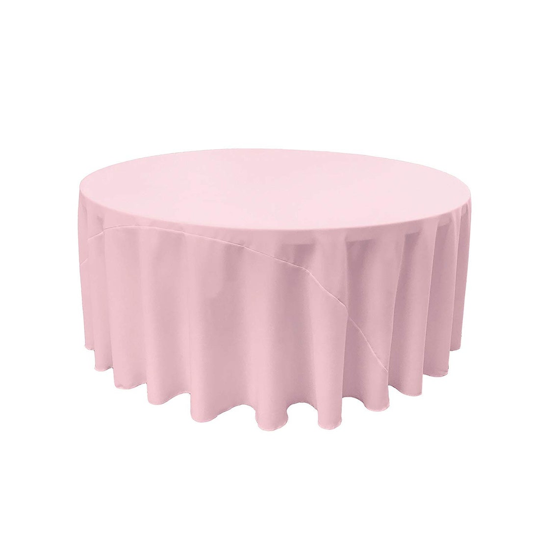 120" Round Polyester Poplin Washable Tablecloth, Stain and Wrinkle Resistant Table Cover, Fabric Table Cloth for Dinning, Kitchen, Party