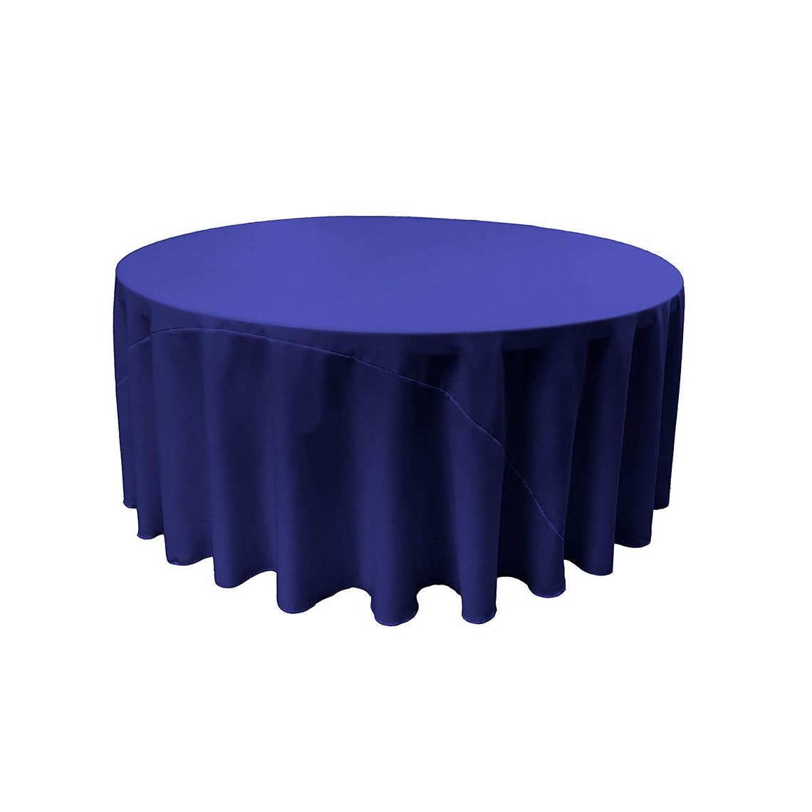 90" Round Polyester Poplin Washable Tablecloth, Stain and Wrinkle Resistant Table Cover, Fabric Table Cloth for Dinning, Kitchen, Party