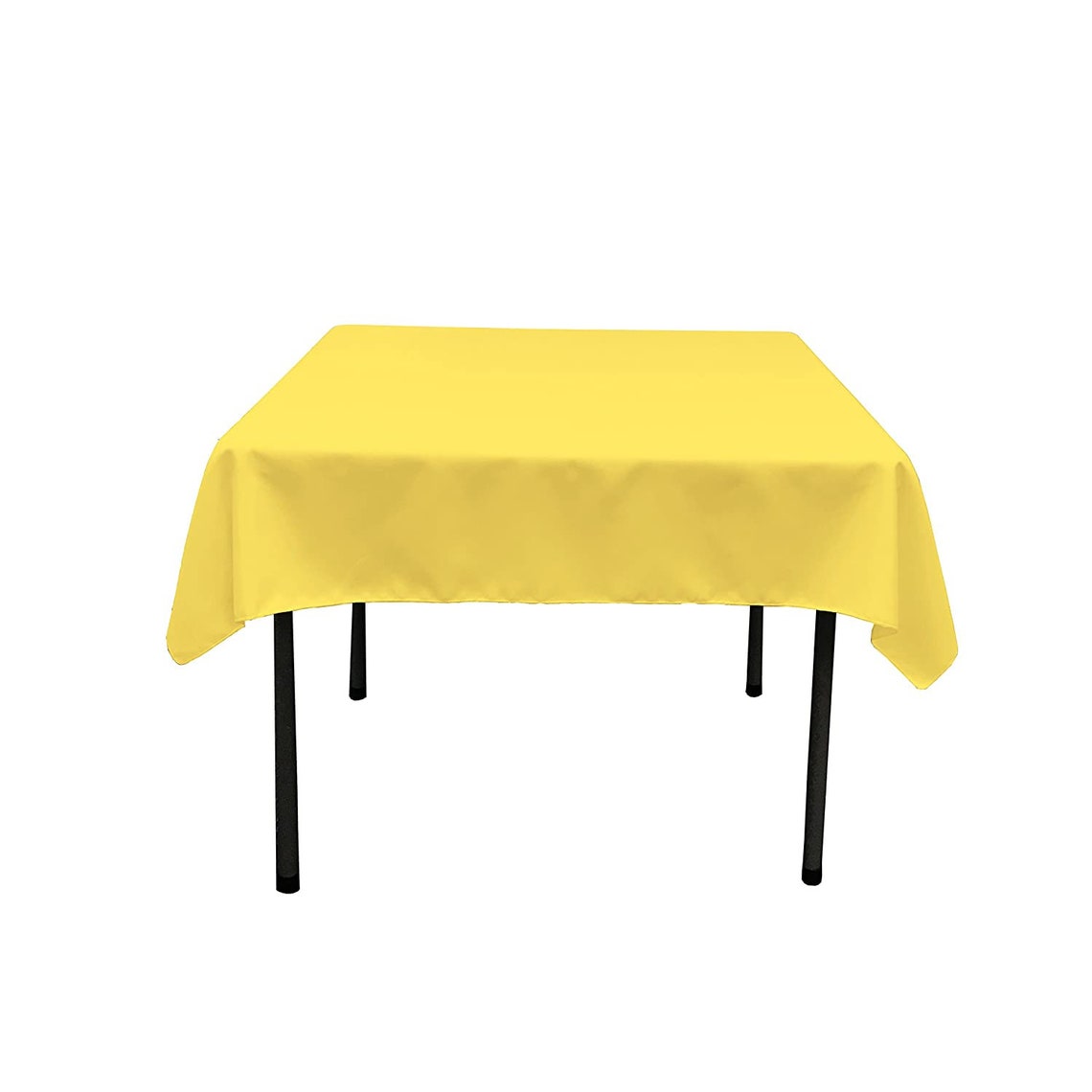 54" x 54" - Square Polyester Poplin Washable Tablecloth, Stain and Wrinkle Resistant Table Cover Fabric Table Cloth for Dinning, Kitchen, Party, Holiday