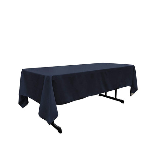 60" x 108" - Rectangular Polyester Poplin Washable Tablecloth, Stain and Wrinkle Resistant Table Cover Fabric Table Cloth for Dinning, Kitchen, Party,