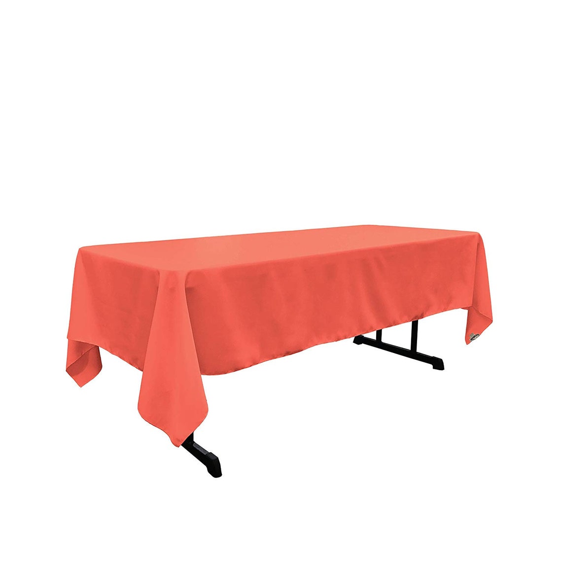 60" x 144" - Rectangular Polyester Poplin Washable Tablecloth, Stain and Wrinkle Resistant Table Cover Fabric Table Cloth for Dinning, Kitchen, Party,
