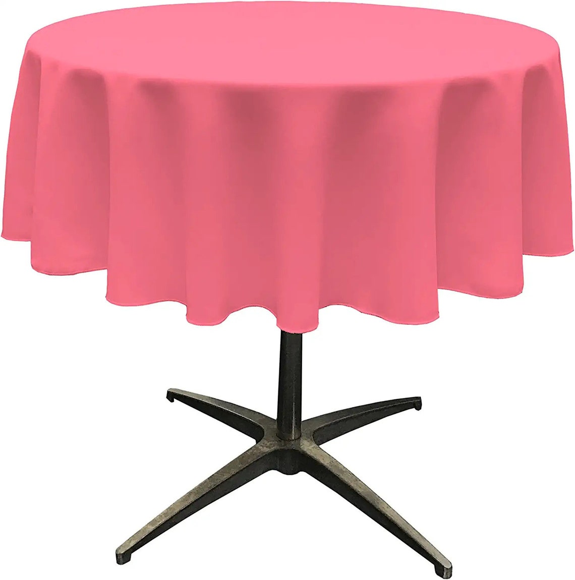 42" - Round Polyester Poplin Washable Tablecloth, Stain and Wrinkle Resistant Table Cover, Fabric Table Cloth for Dinning, Kitchen, Party