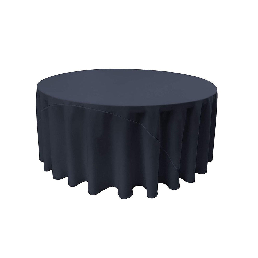 120" Round Polyester Poplin Washable Tablecloth, Stain and Wrinkle Resistant Table Cover, Fabric Table Cloth for Dinning, Kitchen, Party