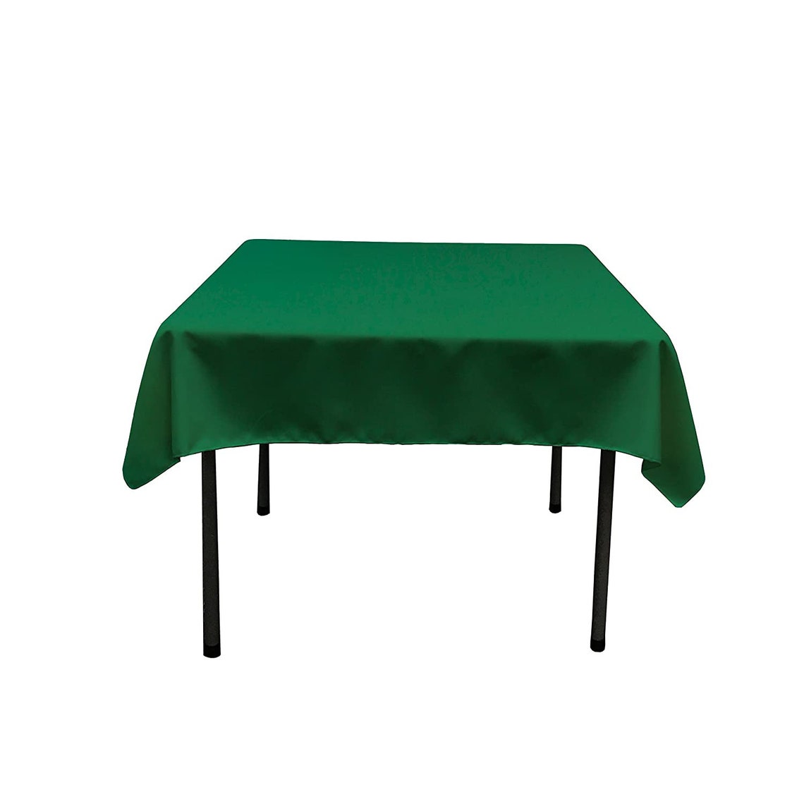 42" x 42" - Square Polyester Poplin Washable Tablecloth, Stain and Wrinkle Resistant Table Cover Fabric Table Cloth for Dinning, Kitchen, Party, Holiday