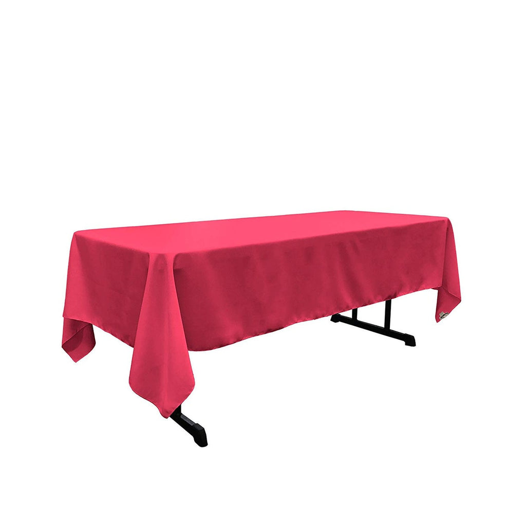 60" x 120" - Rectangular Polyester Poplin Washable Tablecloth, Stain and Wrinkle Resistant Table Cover Fabric Table Cloth for Dinning, Kitchen, Party,