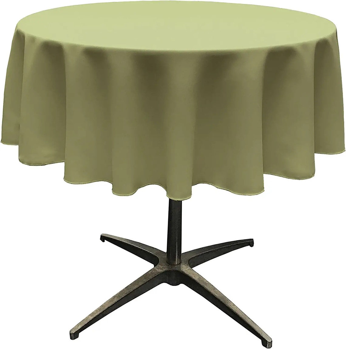 36" - Round Polyester Poplin Washable Tablecloth, Stain and Wrinkle Resistant Table Cover, Fabric Table Cloth for Dinning, Kitchen, Party
