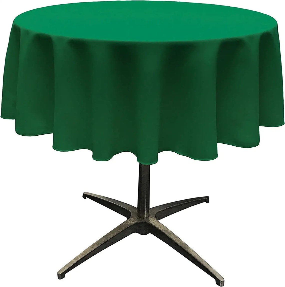 36" - Round Polyester Poplin Washable Tablecloth, Stain and Wrinkle Resistant Table Cover, Fabric Table Cloth for Dinning, Kitchen, Party