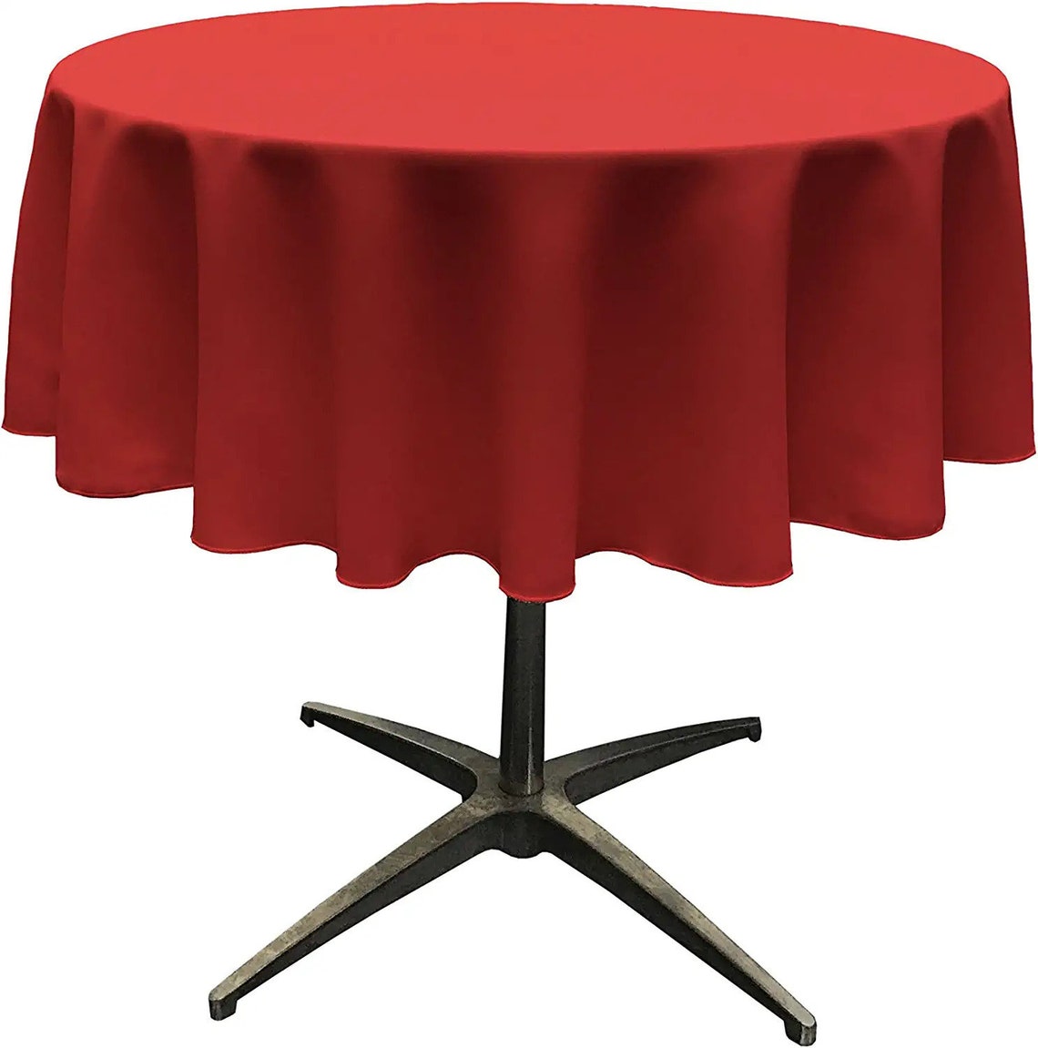 36" - Round Polyester Poplin Washable Tablecloth, Stain and Wrinkle Resistant Table Cover, Fabric Table Cloth for Dinning, Kitchen, Party