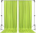 Polyester Backdrop Drapes Curtains 2 Panels with Rod Pockets - Wedding Ceremony Party Home Window Decorations