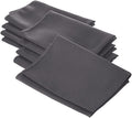 Polyester Poplin Napkin 18 by 18-Inch, Charcoal - 12 Pack