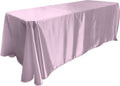 90" Lilac Satin Tablecloth for Wedding Dinning Event Parties Banquet Holiday Decoration Square Rectangle Table Cover