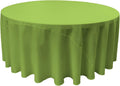 LIME - Polyester Poplin Washable Round Tablecloth, Stain Wrinkle Resistant Table Cover 120", Fabric Table Cloth Dinning, Kitchen, Party
