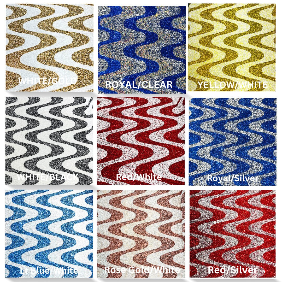 WAVE - Design Stretch Velvet All Over 5mm Shining Sequins 2 Way Stretch, Sold By The yard. Choose Color Below