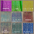 HIGH FASHION - Shiny Sequin Design 4 Way Stretch Mesh Fabric. Sold By The Yard. Choose Color Below