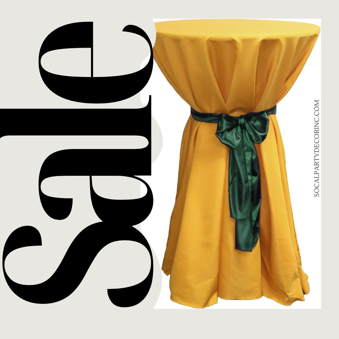 GOLD - Polyester Poplin Washable Round Tablecloth, Stain Wrinkle Resistant Table Cover 120", Fabric Table Cloth Dinning, Kitchen, Party