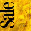 YELLOW - Shaggy Long Pile Faux Fur Fabric By The Yard | Faux Fur | High Quality Ultra Soft Fur Fabric By Yard.
