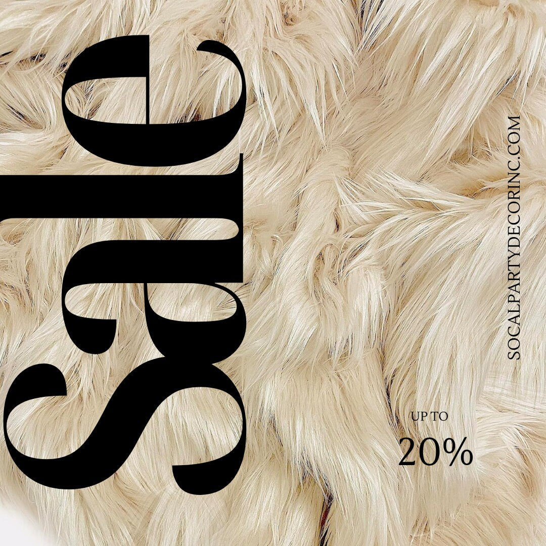 IVORY - Shaggy Long Pile Faux Fur Fabric By The Yard | Faux Fur | High Quality Ultra Soft Fur Fabric By Yard.