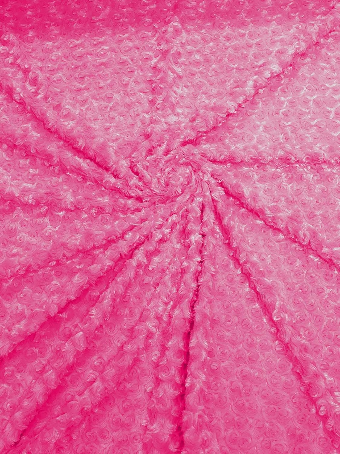 Snuggle Rosebud Minky Soft Fabric Decorative Crafts Dress Fabric Sold By The Yard. Choose Color Below