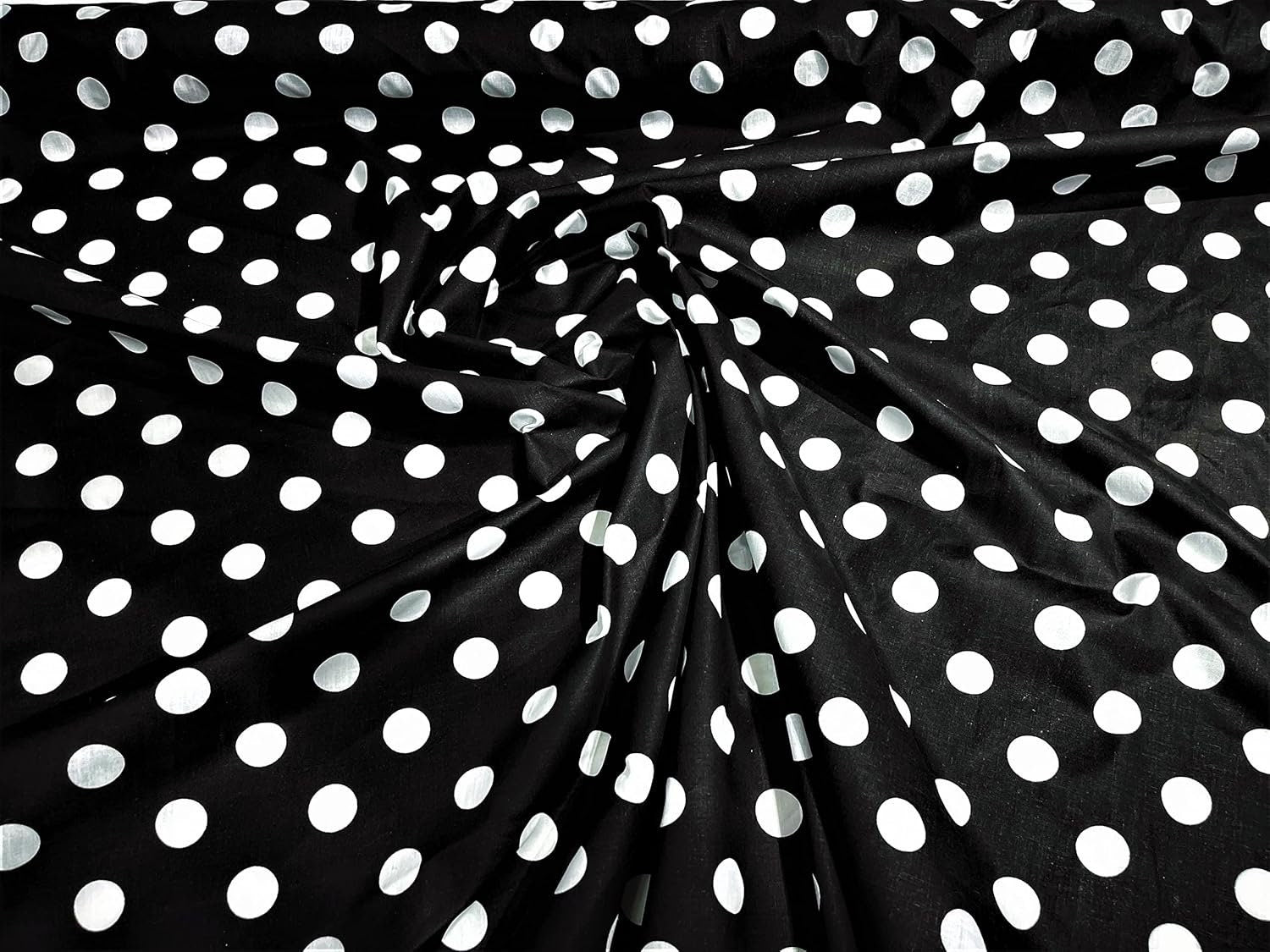 POLKA DOT - Print Poly Cotton Fabric 60" Wide by The Yard. Choose Color Below