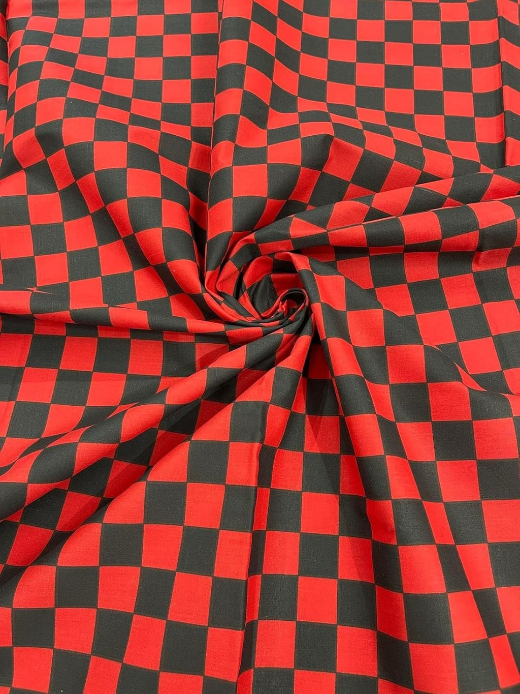 CHECKERED - Print Poly Cotton Fabric 60" Wide by The Yard. Choose Color Below