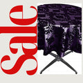 PLUM - Taffeta Flocking Damask Table Rounds for Wedding, Bridal Shower/Baby Shower, Dinner, Special Events/Home Decor.
