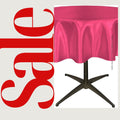 FUCHSIA - Bridal Satin Table Overlay, for Small Coffee Table -  Table Cover Fabric Table Cloth for Dinning, Kitchen, Party,Holiday