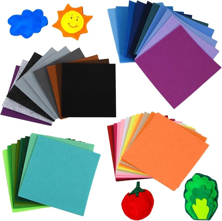 CHARCOAL - Craft Felt By Yard 72" Wide Acrylic Felt - Soft and Durable Black Felt Fabric for DIY Arts & Crafts, Decorations and More