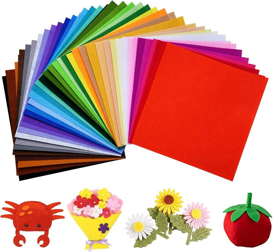 APPLE GREEN - Craft Felt By Yard 72" Wide Acrylic Felt - Soft and Durable Black Felt Fabric for DIY Arts & Crafts, Decorations and More