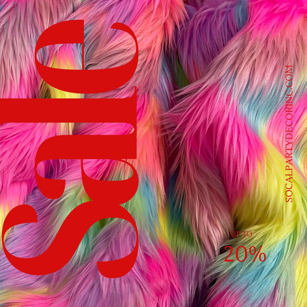 Multi-Color Animal Fake Faux Fur Fabric By The Yard.| Faux Fur | High Quality Ultra Soft Fur Fabric .