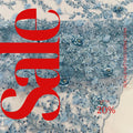 3D FLORAL - LT BLUE -  Design Embroider  Beaded With Rhinestones  Mesh Lace Fabric. Sold By The Yard.