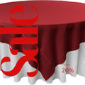CRANBERRY - Polyester Poplin Washable Square Tablecloth, Square Table Cover Fabric Table Cloth Square for Dining, Kitchen, Party.