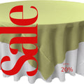 LT SAGE - Polyester Poplin Washable Square Tablecloth, Square Table Cover Fabric Table Cloth Square for Dining, Kitchen, Party.