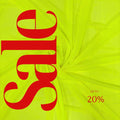 Power Mesh Fabric  - NEON YELLOW - Nylon Lycra Spandex 4 Way Stretch Fabric 58"/60" By Yard.