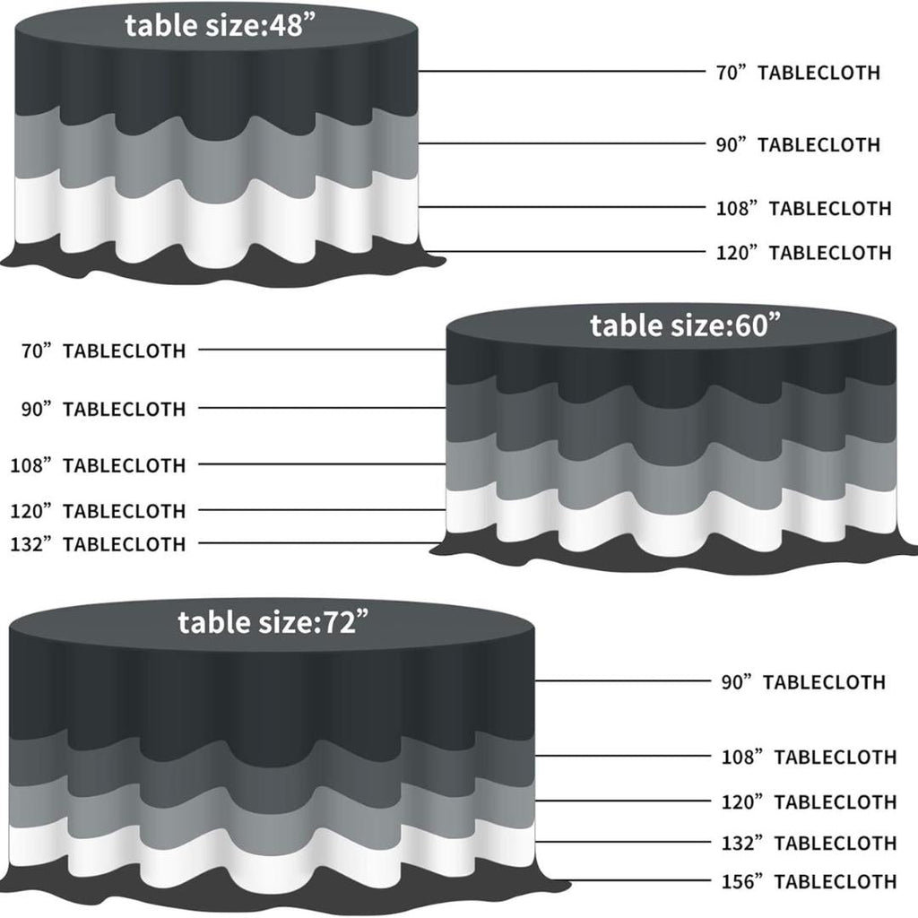 WHITE/YELLOW - Polyester Gingham Checkered Tablecloth - Round Table Cover Overlay for Wedding Birthday Party Baby Bridal Shower. Choose Size
