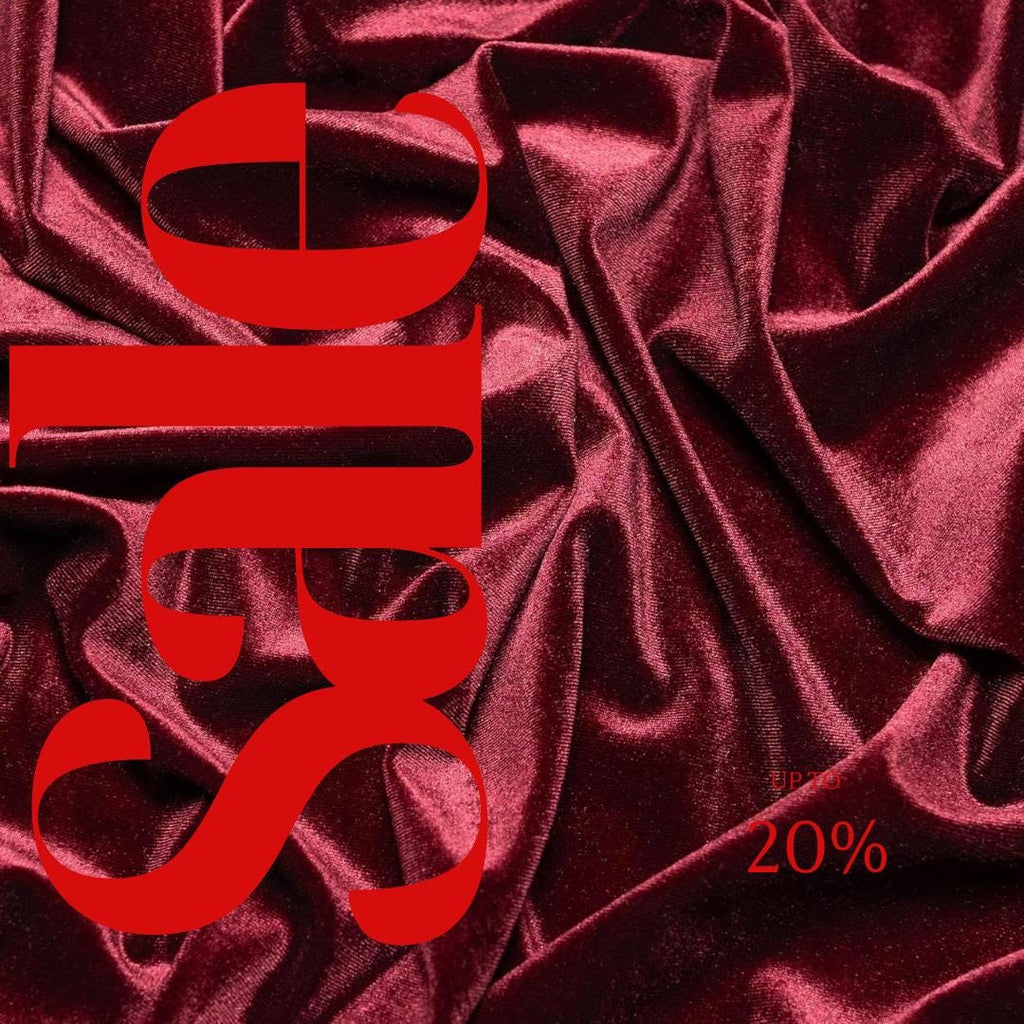 Burgundy - Stretch Velvet Fabric 60'' Wide by The Yard for Sewing Apparel Costumes Craft