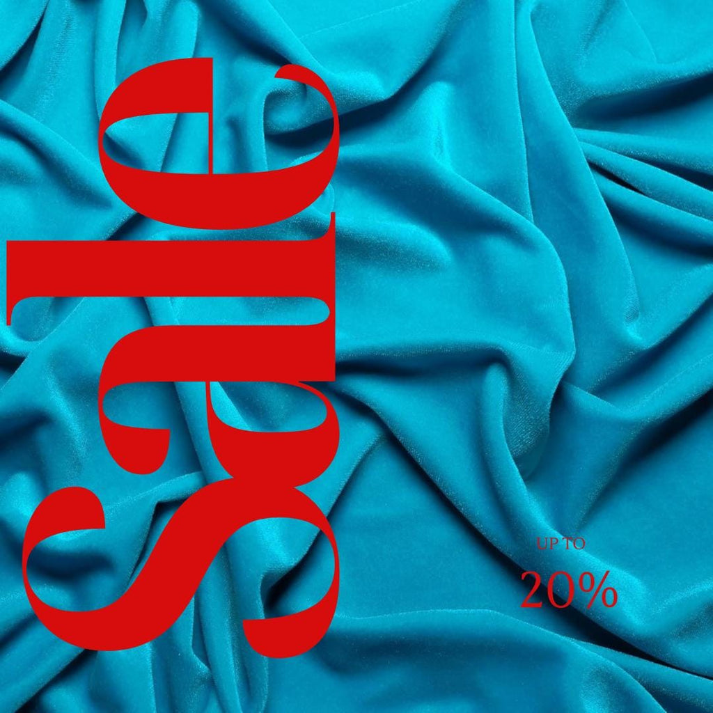 Turquoise - Stretch Velvet Fabric 60'' Wide by The Yard for Sewing Apparel Costumes Craft