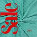 AQUA - Polka Dot Snuggle Minky Soft Fabric Decorative Crafts Dress Fabric Sold By Yard.  60” Wide | Ultra Soft Fabric.