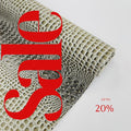 Glossy Two Tone Gator Fake Leather Upholstery - SILVER/GRAY - 3-D Crocodile Skin Texture Faux Leather  Vinyl/54" By Yard