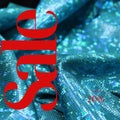 Teal Shattered Glass Spandex  - 4 Way Stretch Fabric By The Yard - 60" Wide Spandex Fabric - Thick and Heavy Spandex Fabric