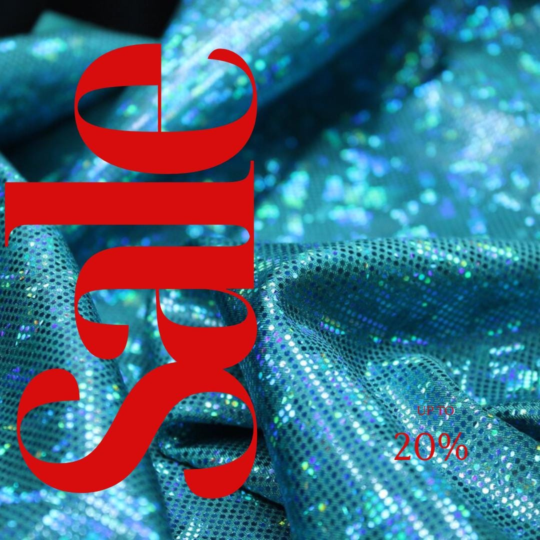 Teal Shattered Glass Spandex  - 4 Way Stretch Fabric By The Yard - 60" Wide Spandex Fabric - Thick and Heavy Spandex Fabric