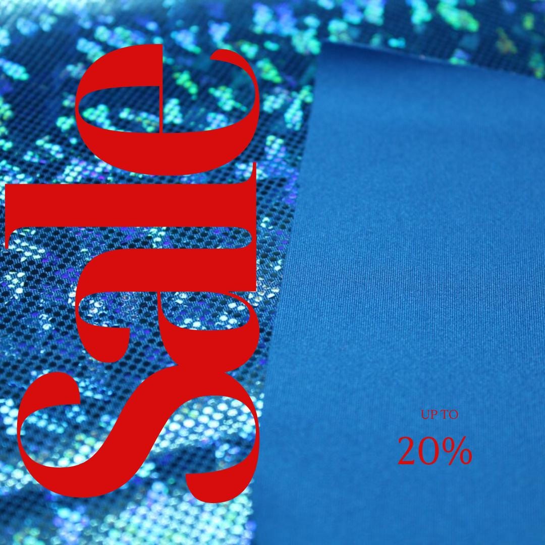 Turquoise Blue Shattered Glass Spandex  - 4 Way Stretch Fabric By The Yard - 60" Wide Spandex Fabric - Thick and Heavy Spandex Fabric