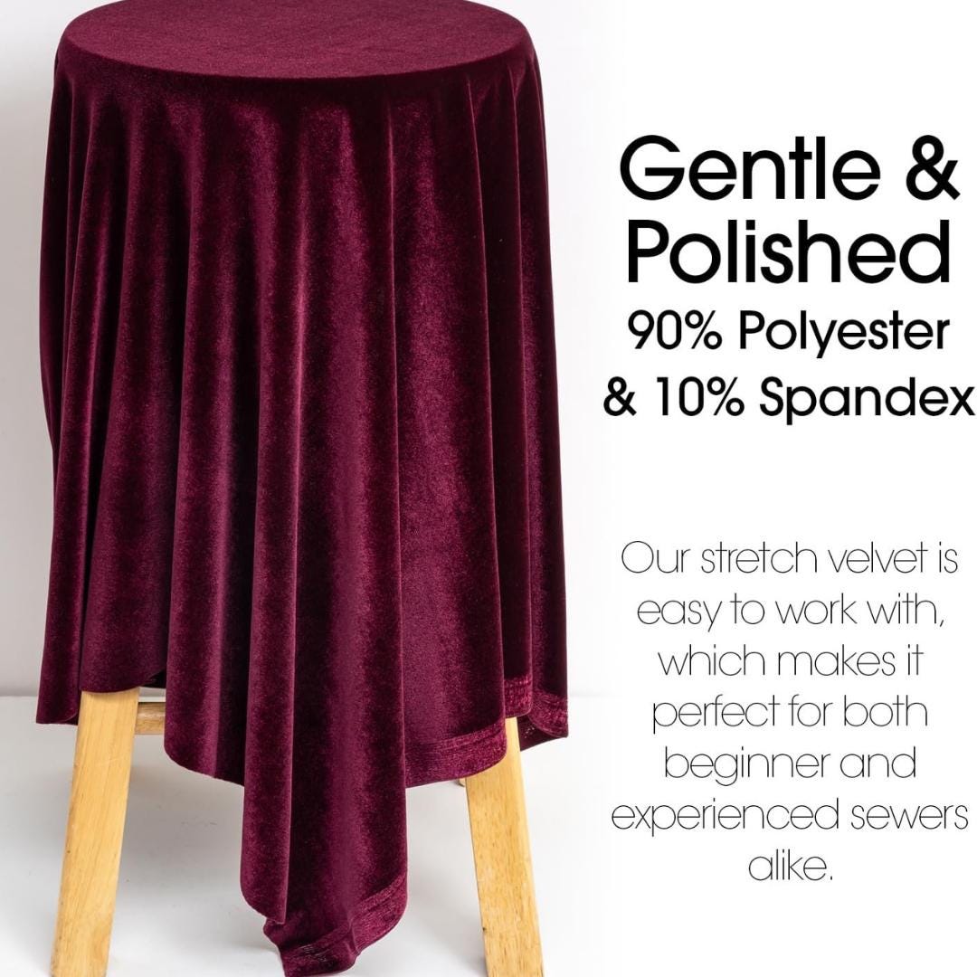 Velvet Tablecloth - BURGUNDY -  Luxurious Elegant Table Cover in Beautiful for Weddings, Parties, Baby Showers and Events. Choose Size Below