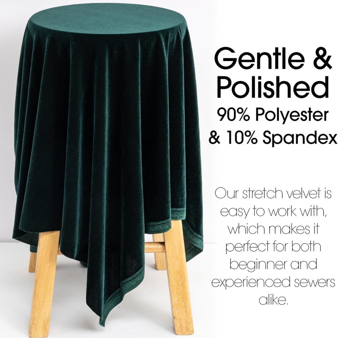 Velvet Tablecloth - HUNTER -  Luxurious Elegant Table Cover in Beautiful for Weddings, Parties, Baby Showers and Events. Choose Size Below