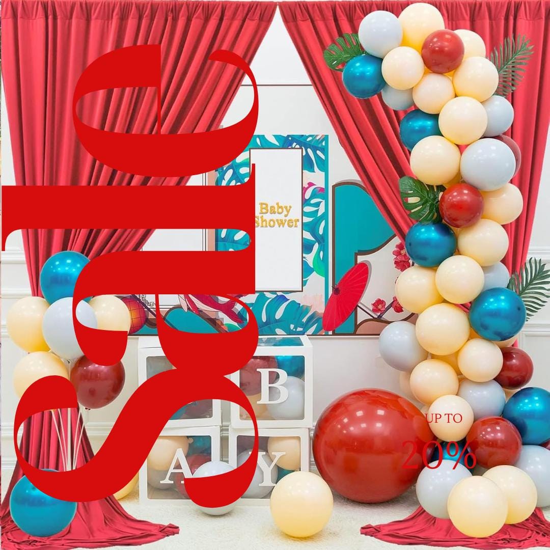 RED - Wrinkle Free Backdrop Curtains for Parties  - 10 Panels 5x10ft Silky Interlock Backdrop for Weddings Birthday Party Curtains