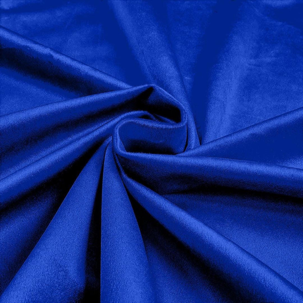 Plush Non Stretch Velvet Fabric by Yard - ROYAL BLUE - 60" Wide | Plush Velvet For Christmas, Apparel, Cosplay, Curtains. & Decoration