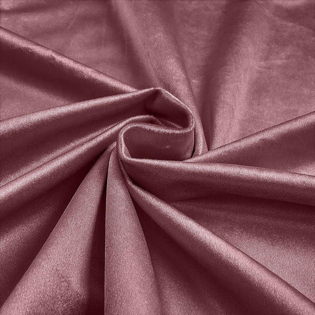 Plush Non Stretch Velvet Fabric by Yard - MAUVE - 60" Wide | Plush Velvet For Christmas, Apparel, Cosplay, Curtains. & Decoration