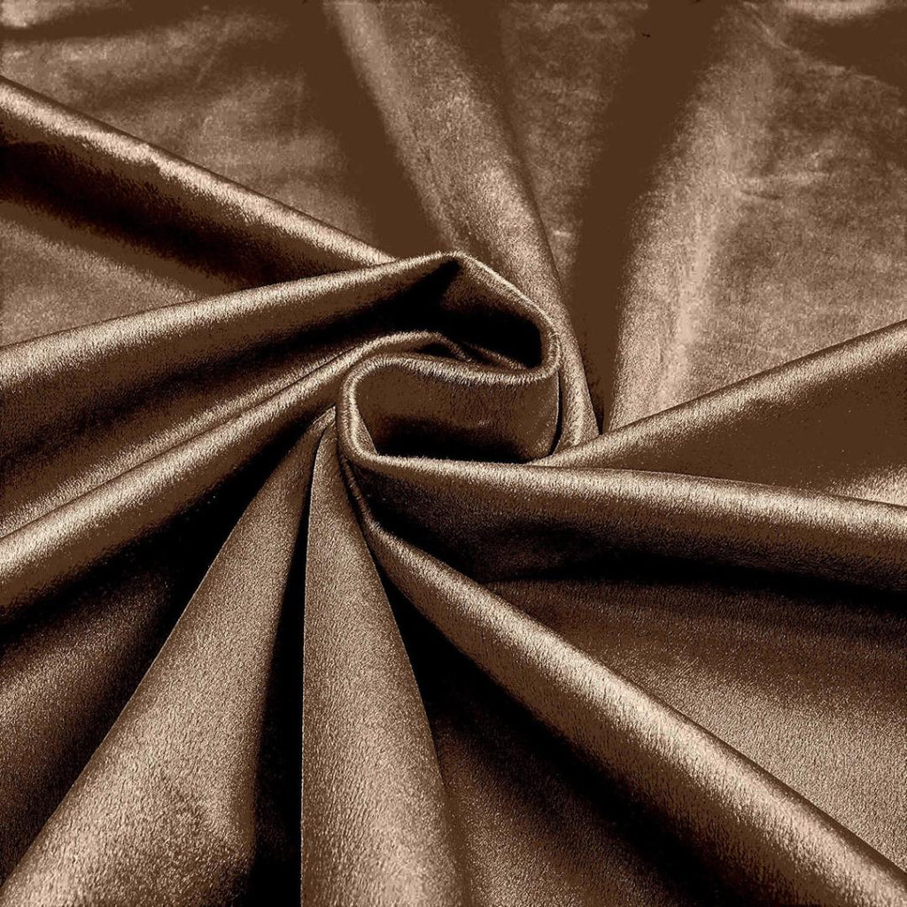 Plush Non Stretch Velvet Fabric by Yard - KHAKI - 60" Wide | Plush Velvet For Christmas, Apparel, Cosplay, Curtains. & Decoration