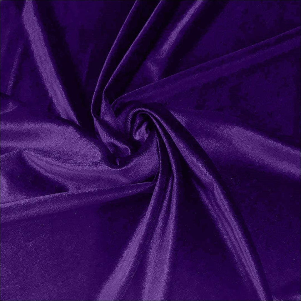 Plush Non Stretch Velvet Fabric by Yard - PURPLE - 60" Wide | Plush Velvet For Christmas, Apparel, Cosplay, Curtains. & Decoration