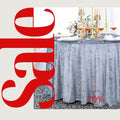 Crushed Velvet Tablecloth - DUSTY BLUE -  Luxurious Round Table Cover  for Weddings, Parties, Baby Showers and Events. Choose Size Below